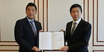 三重県四日市市と「災害時における物資供給に関する包括協定」の締結しました