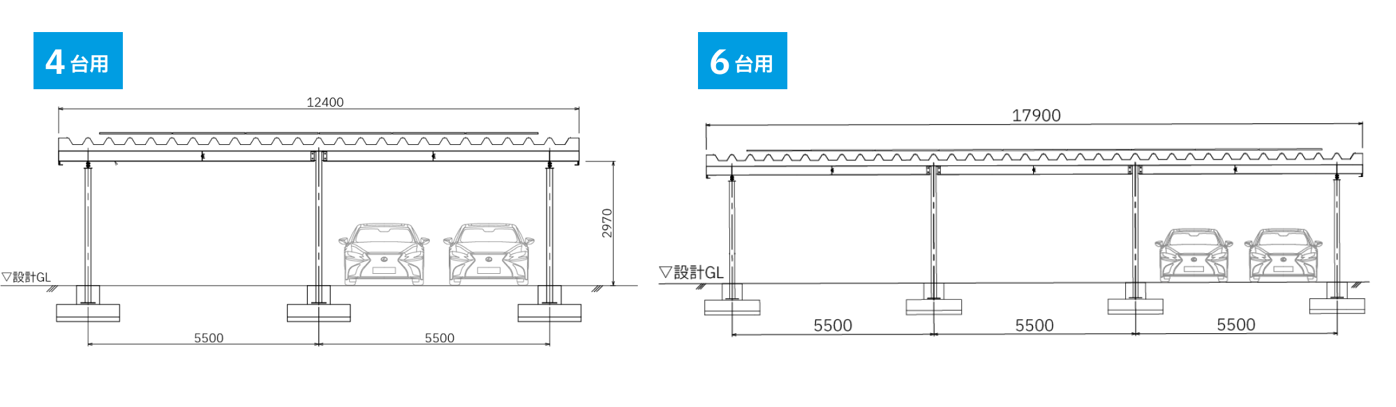 標準タイプ4台用6台用概要