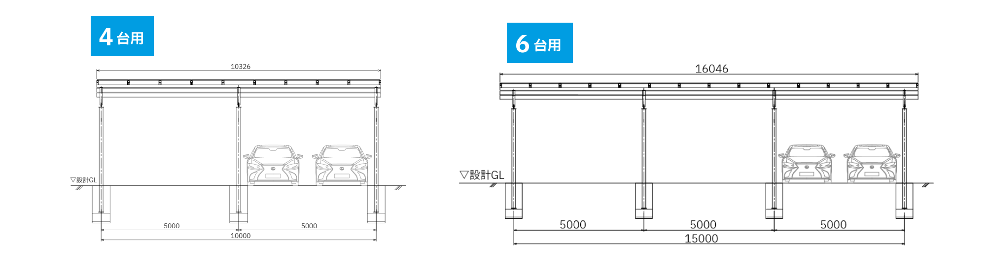 後方支持タイプ4台用6台用概要